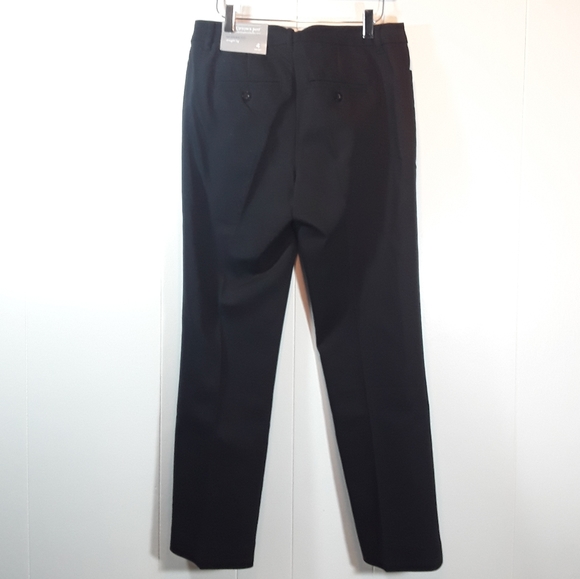 NWT straightleg uptown size 4 SHORT  black trouser pants - Picture 2 of 6